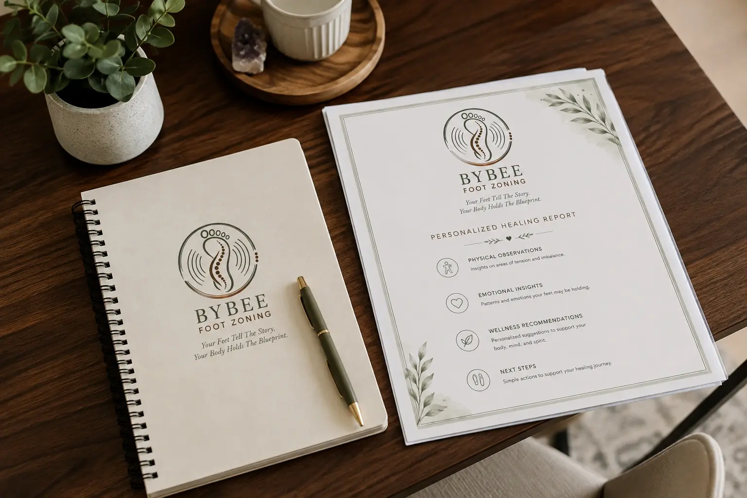 A printed Personalized Healing Report